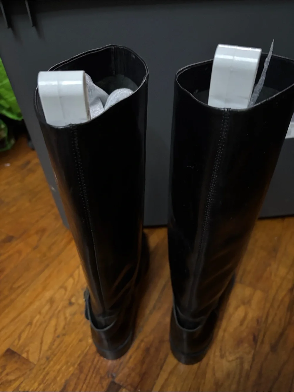 Etienne Aigner Black Over-the-Knee Leather Boots